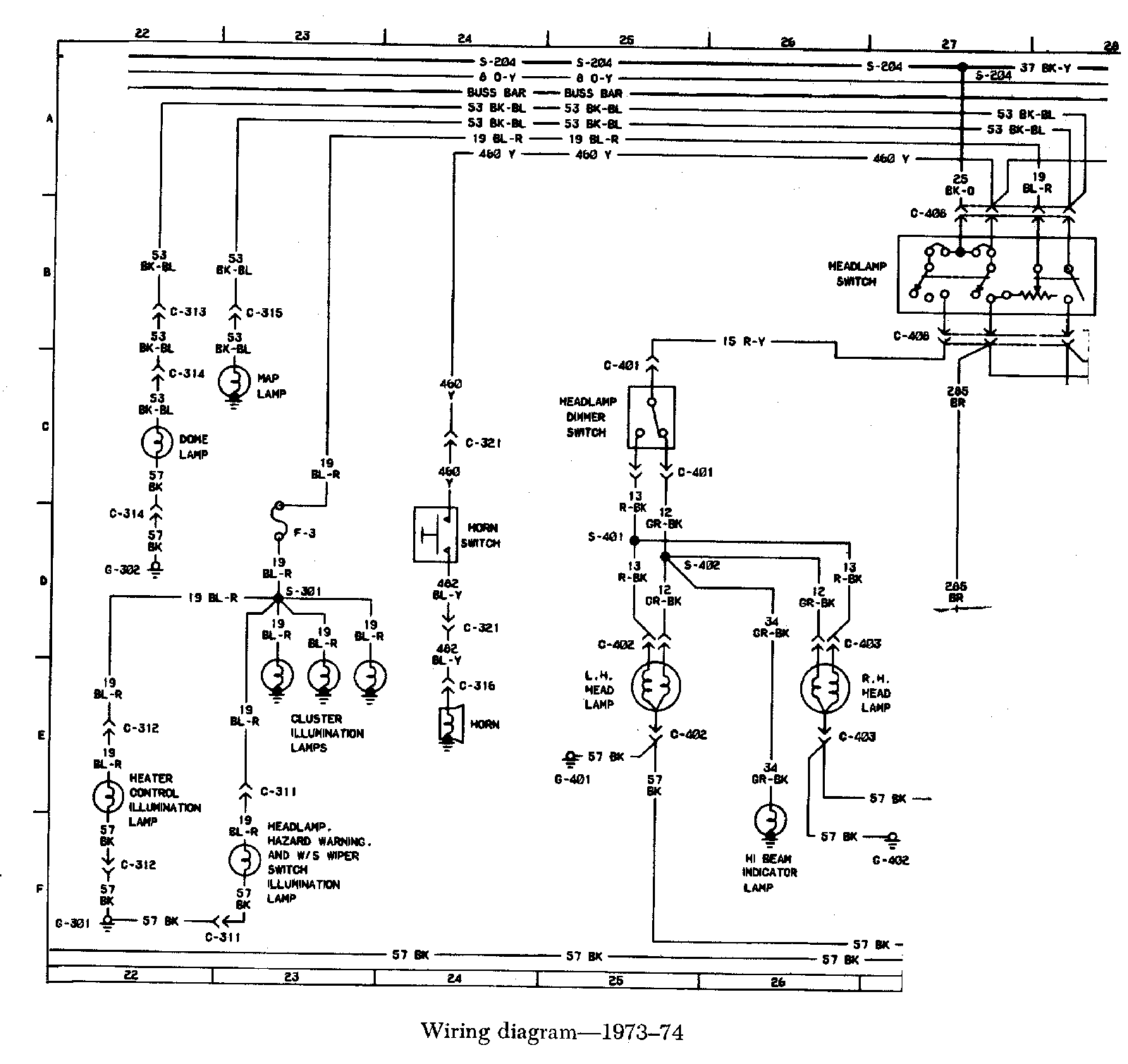 Fuel Injection Technical Library » Early Bronco Wiring diagrams