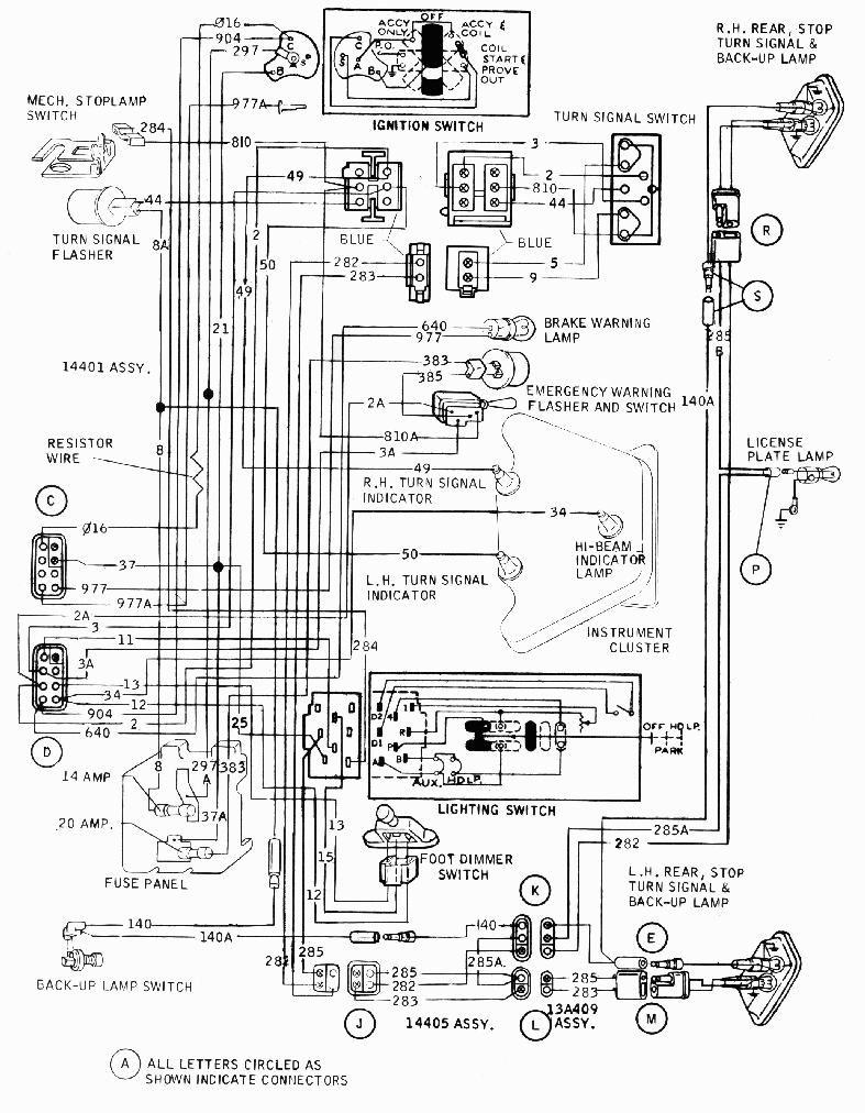 Fuel Injection Technical Library » Early Bronco Wiring diagrams